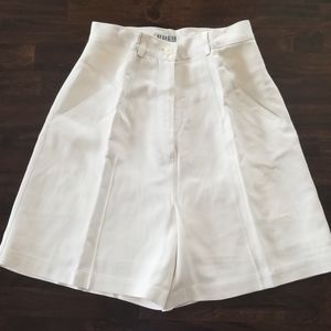 Ivory Silk Shorts